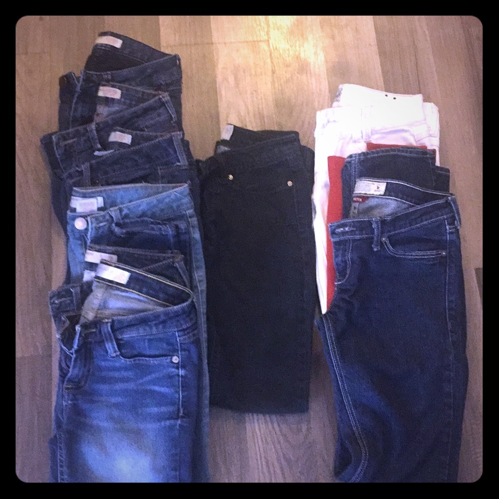 9 jeans 2 pair of leggings